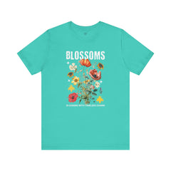 Floral Tee - Blossoms Blooming With Timeless Charm - Positive Vibes