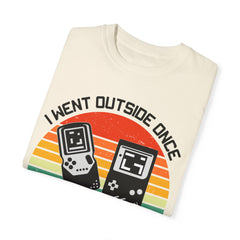 Retro Gamer Unisex T-Shirt - "I Went Outside Once"