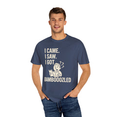 Funny Unisex Garment-Dyed T-Shirt, Bamboozled Shirt, Humorous Tee, Gift for Him/Her, Quirky Casual Wear