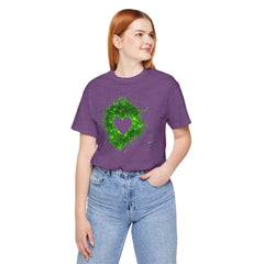 Galaxy Heart Tee — Purple or Green Splatter Heart T-Shirt