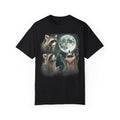 Three Raccoons and the Moon Vintage Style Graphic Tee