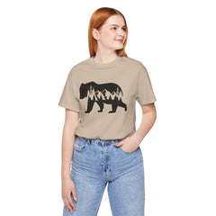 Nature-Inspired Bear Graphic Tee, Outdoor Adventure Shirt, Wilderness Apparel, Hiking Gift, Unisex Nature T-Shirt