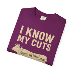 Funny Cow Cuts Unisex T-Shirt - Gift for Meat Lovers, BBQ Parties