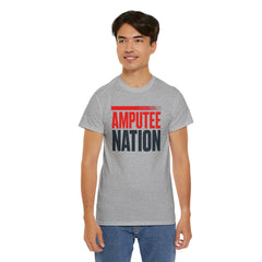 Amputee Nation Unisex Heavy Cotton Tee, Support Shirt, Gift for Amputees, Awareness Apparel, Casual Comfort Wear