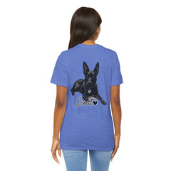Dog Mom T-Shirt — Personalized Your Dog Image  Tee (Custom Name)