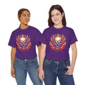 Flaming Fire Clown - Graphic Unisex Heavy Cotton Tee