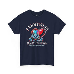 Horror Clown Red Balloon Tee — “You’ll Float Too” Graphic Shirt