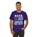 BACK THE BLUE Flag, Graphic Unisex Short Sleeve Tee