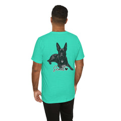 Dog Dad T-Shirt — Personalized Your Dog Image  Tee (Custom Name)