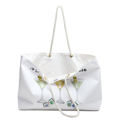 Mah-jongg-tinis graphic Weekender Bag / Mahjong Martini graphics / Game On / See our matching mugs, car tumblers and T Shirts.