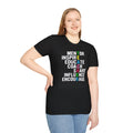 Mentor, Inspire, Educate, Coach, Share, Influence Encourage means Teacher Unisex Softstyle T-Shirt