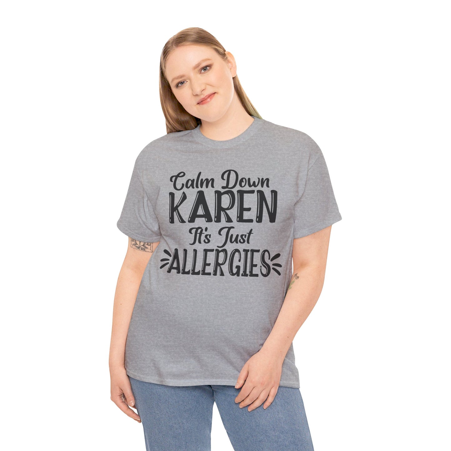 Calm Down Karen Unisex Heavy Cotton Tee