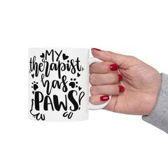 My Therapist Has Paws Mug