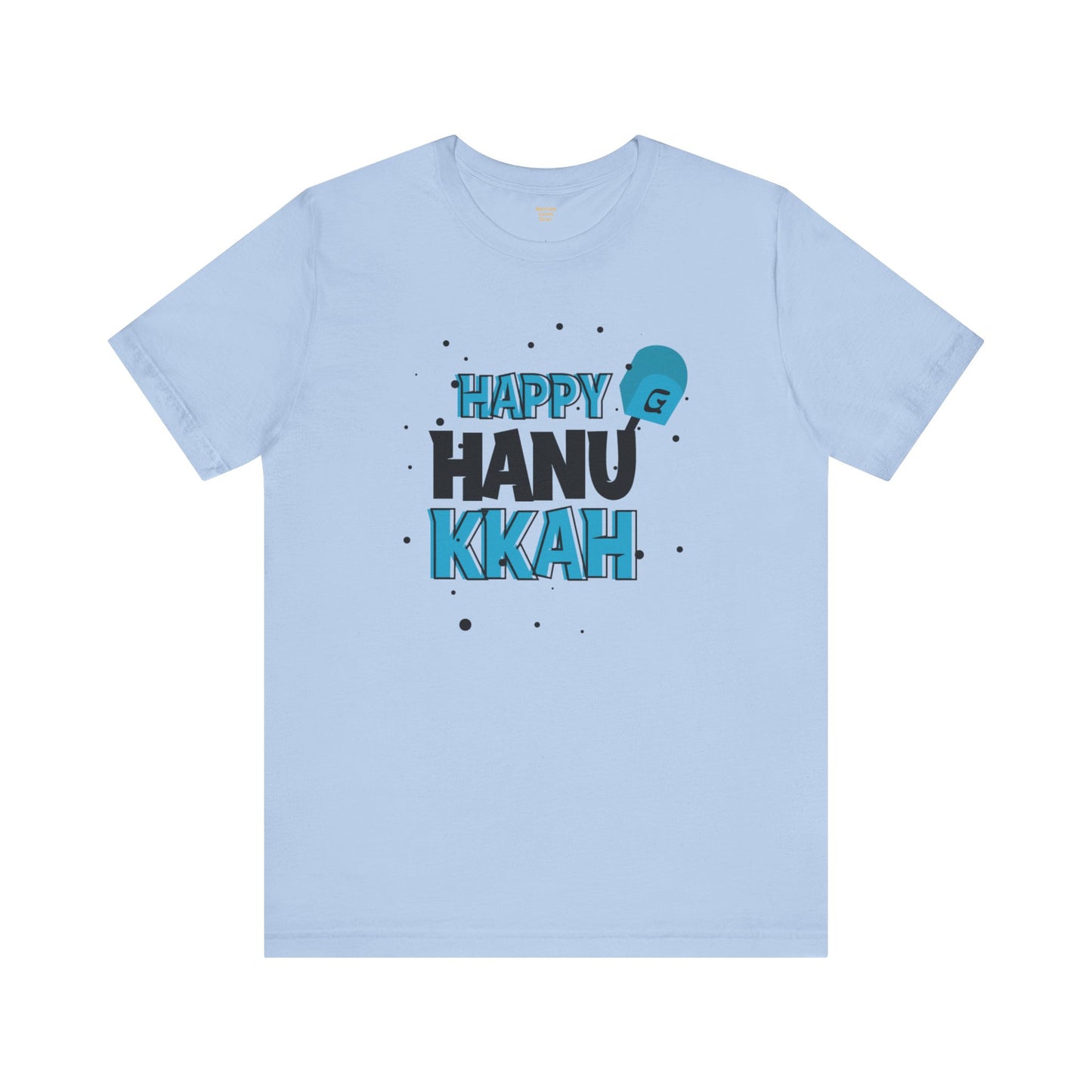 Happy Hanukkah Dreidel- Unisex Jersey Short Sleeve Tee