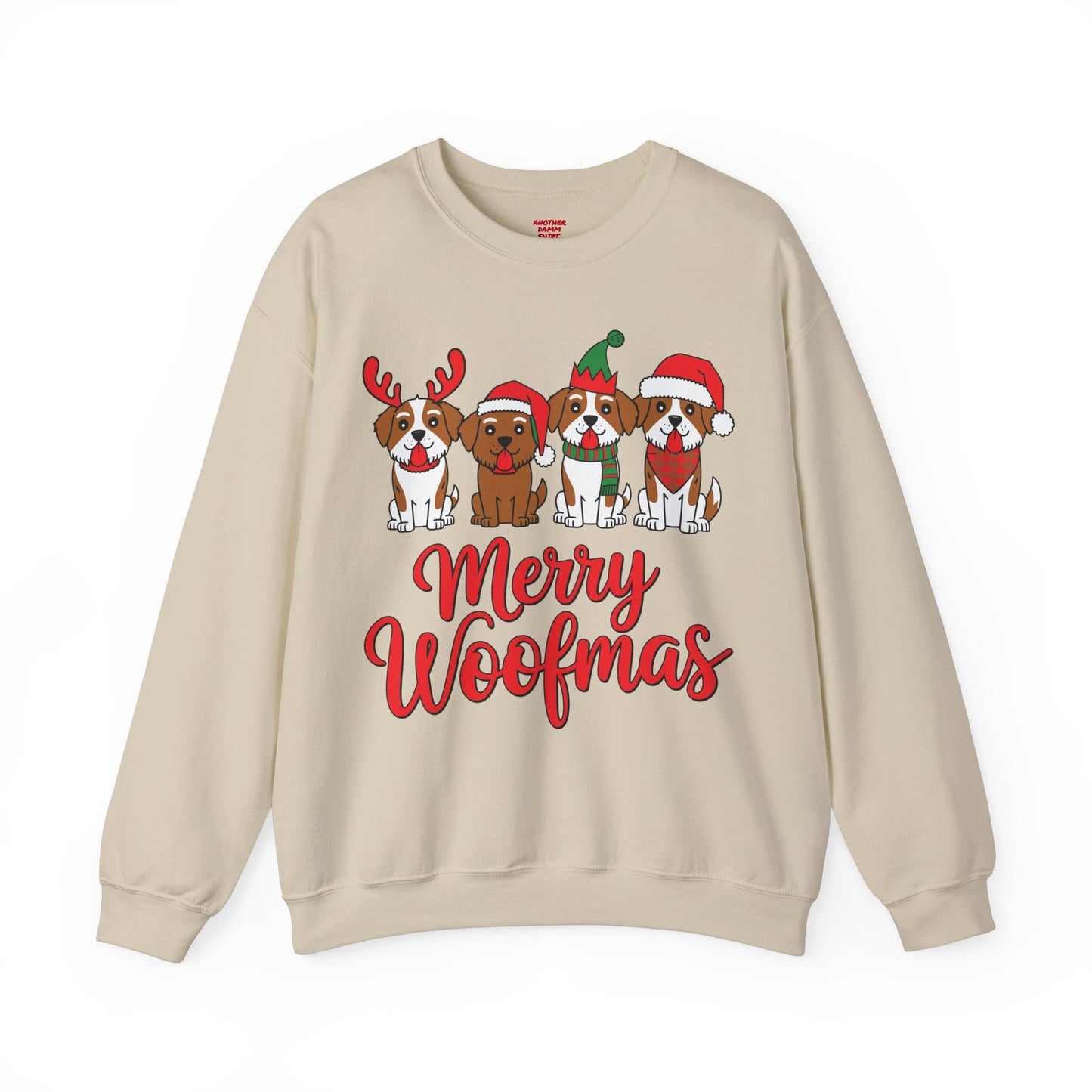 Merry Woofmas- Unisex Heavy Blend™ Crewneck Sweatshirt