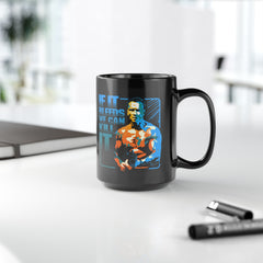 If It Bleeds We Can Kill It, Predator Quote Graphic Black Mug (11oz, 15oz)