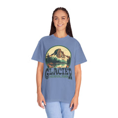 Glacier National Park Graphic, Comfort Colors Soft Relaxed Fit Unisex Garment-Dyed T-shirt