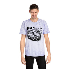 Love Me Love My Chickens Graphic Unisex Color Blast T-Shirt