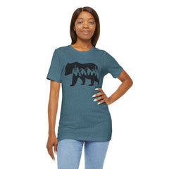 Nature-Inspired Bear Graphic Tee, Outdoor Adventure Shirt, Wilderness Apparel, Hiking Gift, Unisex Nature T-Shirt