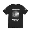 USN Periscope view, Submarine Launched Tomahawk Missile with Dolphins Unisex Jersey Short Sleeve Tee