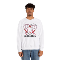You Give Me Butterflies - Unisex Heavy Blend™ Crewneck Sweatshirt