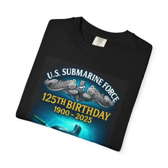 U.S. Submarine Force 125th Birthday Enlisted T-Shirt — "Silent Service" Commemorative Tee (1900–2025)