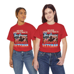 Female Veteran Pride T-Shirt — Gift for Her (Army, Navy, Air Force, Marines)