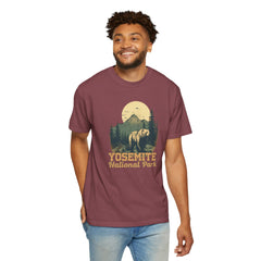 Yosemite National Park Graphic, Comfort Colors Soft Relaxed Fit Unisex Garment-Dyed T-shirt