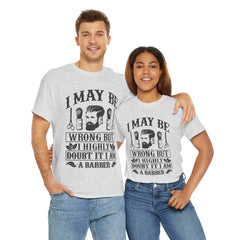 Humorous Barber Tee, Funny Barber Gifts, Unisex Cotton Shirt, Barber Appreciation, Father's Day Gift Tee, Hair Stylist T-Shirt