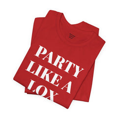 Funny Jewish Humor Party Like A Lox Star Graphic Tee