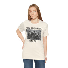The Outsiders Shirt, Front and Back Images, Greasers Characters Shirt, Unisex Jersey Short Sleeve Tee