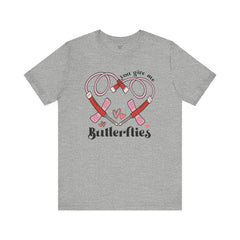 Phlebotomist Heart Butterflies Tee
