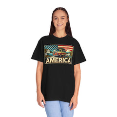 Ventura Highway Driving America Graphic Comfort Colors Unisex Garment Dyed T-shirt