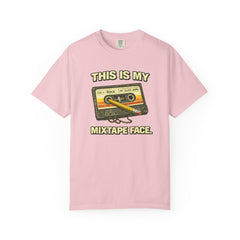 Mixtape Face T-Shirt — Retro Cassette Music Graphic Tee