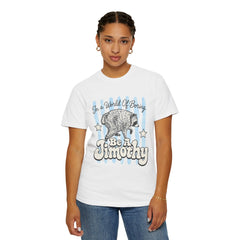Be A Timothy T-Shirt — Retro Raccoon Graphic Tee ("In a World of Boring")