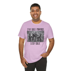 The Outsiders Shirt, Front and Back Images, Greasers Characters Shirt, Unisex Jersey Short Sleeve Tee