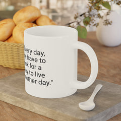Rick Grimes Quotes Ceramic Mug — The Walking Dead Graphic Coffee Cup (11/15/20oz)