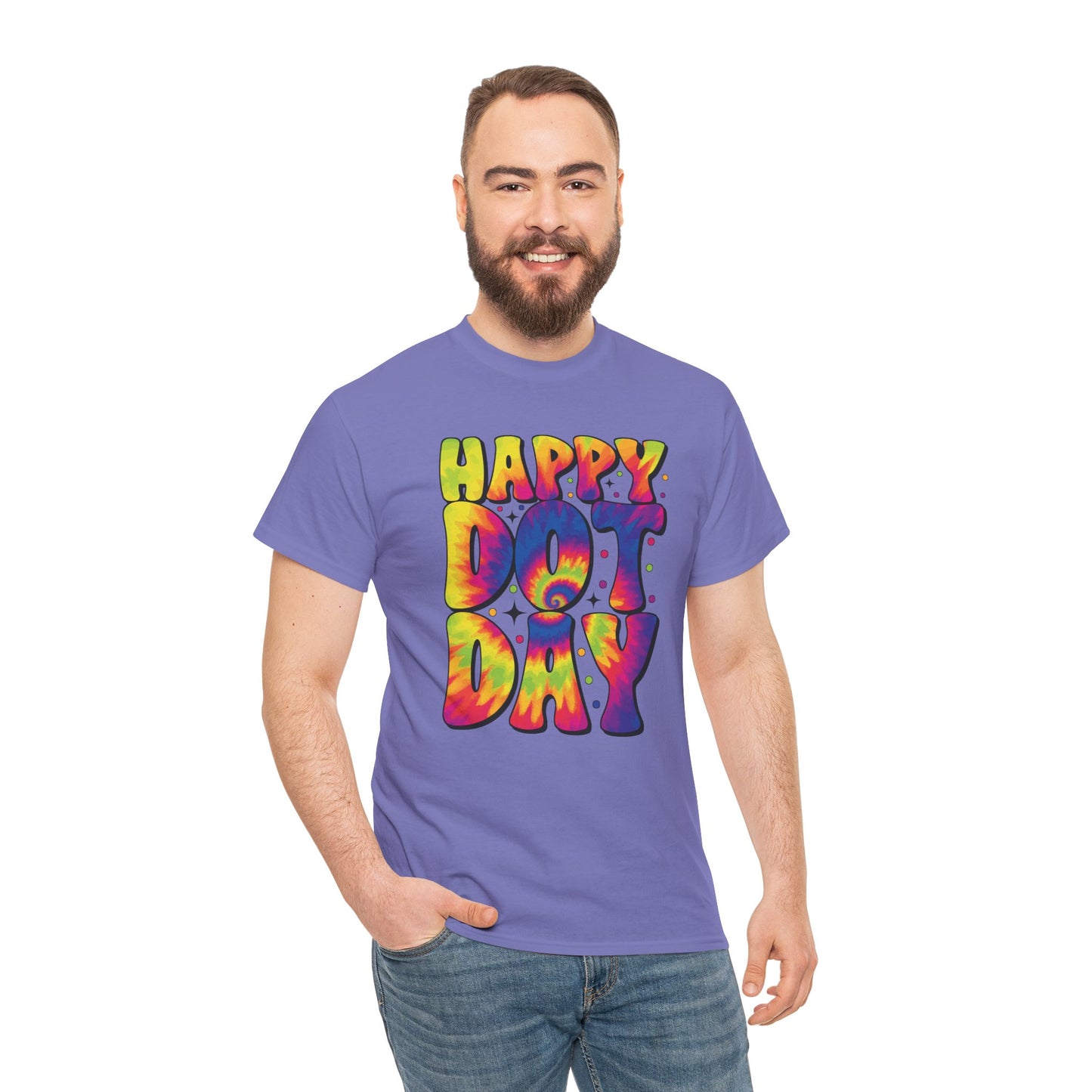 HAPPY DOT DAY - Graphic Unisex Heavy Cotton Tee