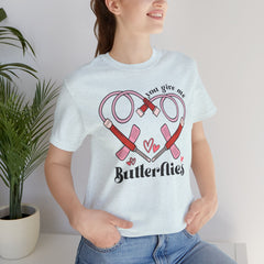 Phlebotomist Heart Butterflies Tee