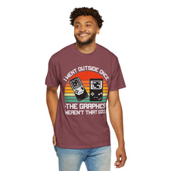 Retro Gamer Unisex T-Shirt - "I Went Outside Once"