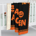 Happy Halloween Haunted House - Graphic Sherpa Fleece Blanket