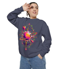 Cosmic Orbit Sweatshirt — Neon Planet Graphic Pullover
