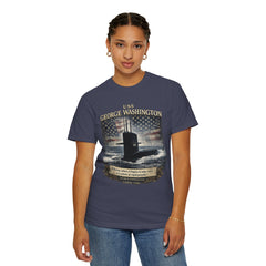 USS George Washington SSBN 598 Submarine T-Shirt with a quote from its namesake