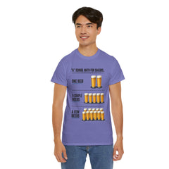 T-Shirt -  "A" School Math for Sailors Funny Beer Graphic Tee
