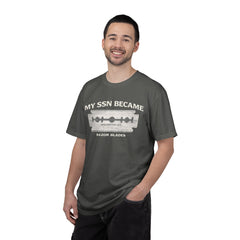 My SSN Became Razor Blades Graphic Vintage Submarine Veteran Tee
