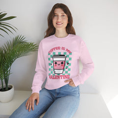 Woman's Coffee Valentine -  Unisex Heavy Blend™ Crewneck Sweatshirt