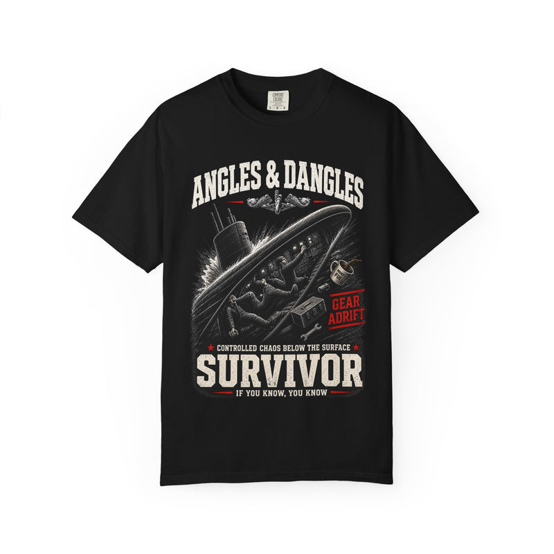 Submarine Angles and Dangles Survivor Unisex Garment-Dyed T-shirt