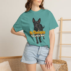 My Therapist Has a Wet Nose Personalized with your dog(s) image T-Shirt