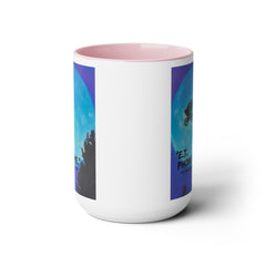 ET Phone Home Mug: 15oz Two-Tone, Retro Movie, Pop Culture Gift
