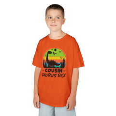 Cousin Saurus Rex Kids Tee - Fun Dino T-Shirt, Kids Birthday Gift, Toddler Dino Merchandise, Summer Playwear, Adventure Clothing